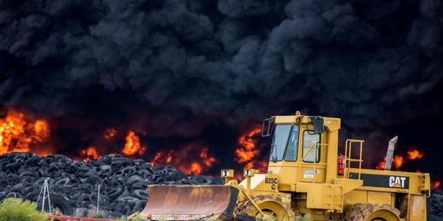 El alcalde de Valdemoro: reciclaje de neumáticos en Seseña puede tardar 77 años