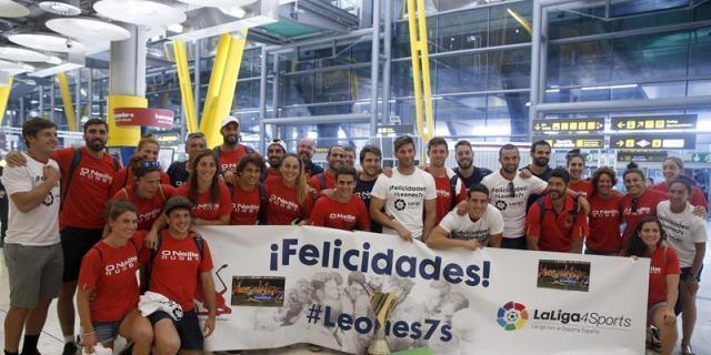 Madrid recibió a los héroes del rugby tras conseguir el pasaporte olímpico