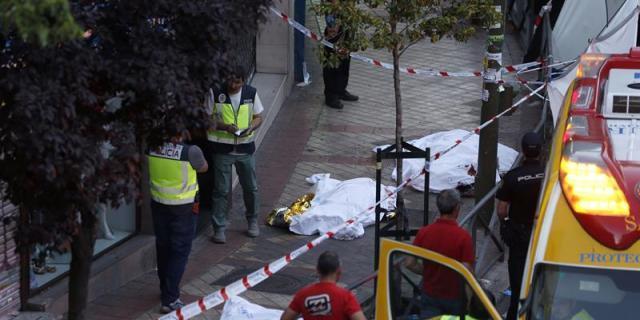 Tres personas asesinadas en un despacho de abogados de Usera