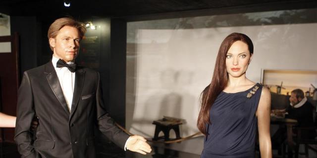 Brad Pitt y Angelina Jolie, separados en el Museo de Cera de Madrid