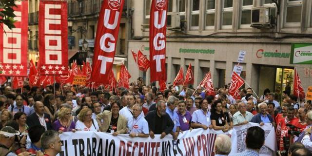 En Madrid hay más de 330.000 trabajadores pobres, según denuncian CCOO y UGT