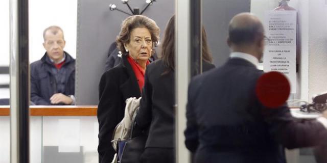 La comparecencia ante el Supremo último acto público de Rita Barberá