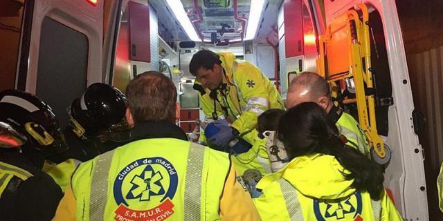 El joven que cayó desde un edificio en obras en Madrid se encuentra en estado crítico
