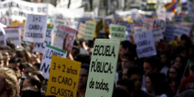 Educación cifra en 14,7% el seguimiento del profesorado a la huelga