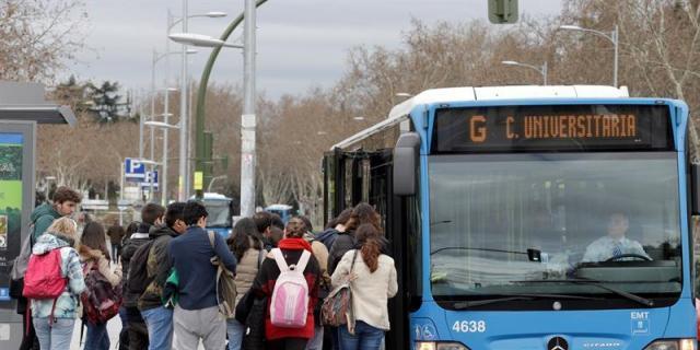 Aumentan los usuarios de transporte urbano de Madrid un 4,5% en enero