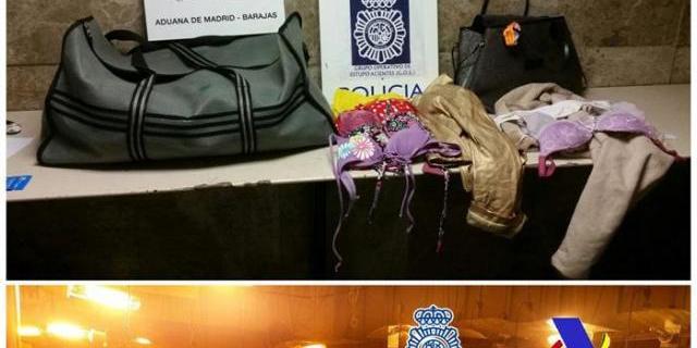 Doce detenidos por introducir cocaína en España impregnada en equipajes