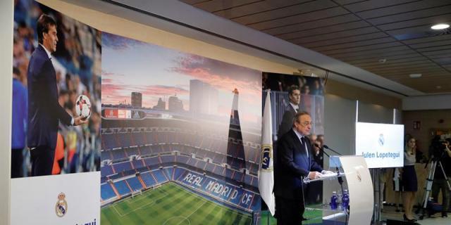Florentino: "No hay argumentos para que Lopetegui no esté en el Mundial"