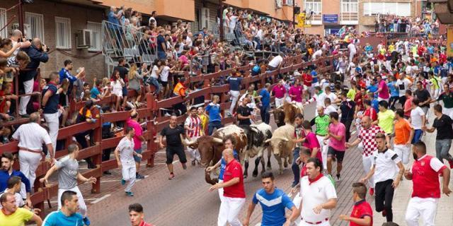 Dos heridos leves en el primer encierro de San Sebastián de los Reyes