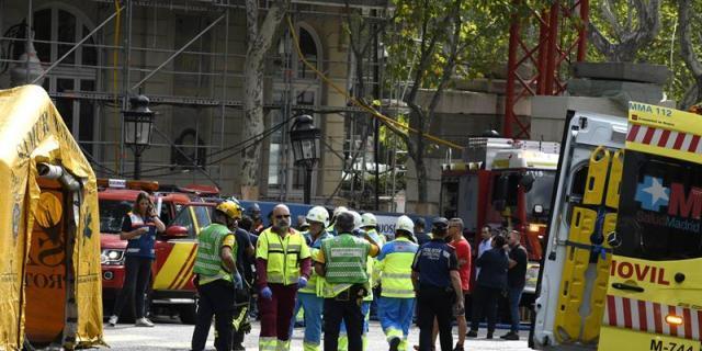 Un fallecido en el derrumbe del hotel Ritz