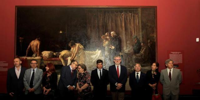 El Prado restaura y devuelve la belleza a "La muerte de Lucano", de Garnelo