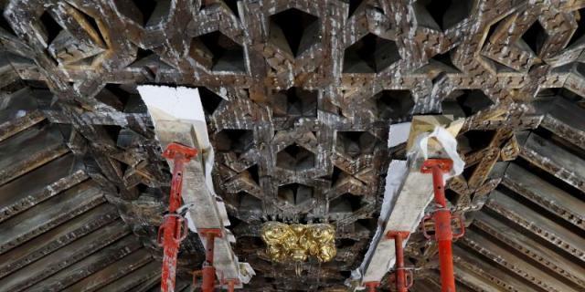 Restauran el artesonado de Santa María la Blanca de Canillejas