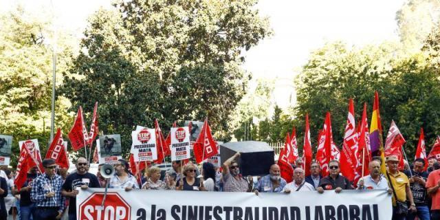La siniestralidad laboral se ha reducido en la Comunidad un 57% desde 2002