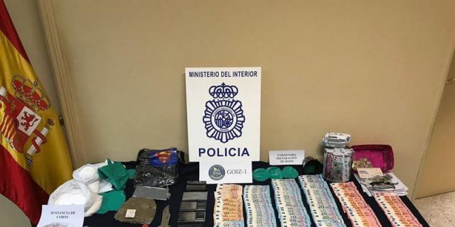 Siete detenidos y desmantelado un narcopiso en la Cañada Real Galiana