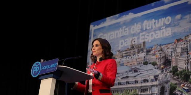 Díaz Ayuso se presenta a la Comunidad de Madrid prometiendo "un muro de contención" contra el odio y la izquierda