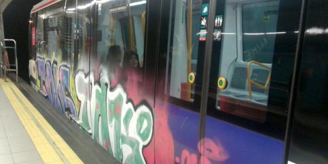 Detenidos 18 grafiteros por 159 delitos de daños en trenes valorados en 650.000 euros