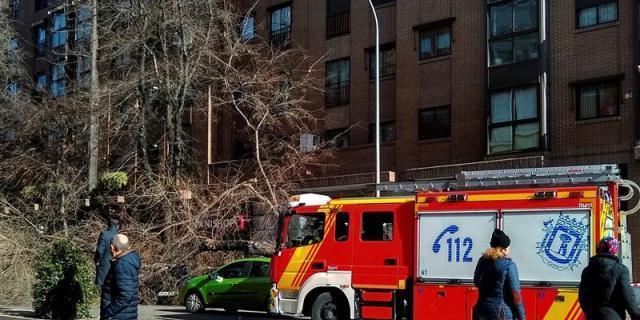 El viento provoca 95 intervenciones de bomberos en Madrid en las últimas 14 horas
