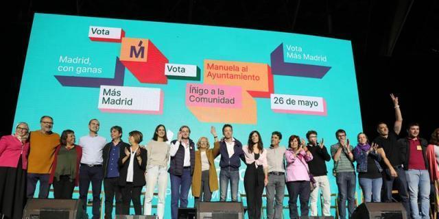 Carmena y Errejón reúnen a 5.000 personas en el Madrid Arena