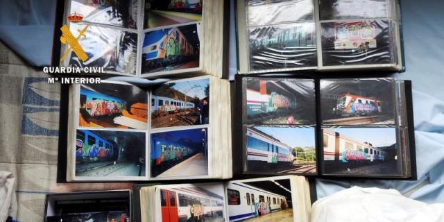 Cuatro detenidos de una red de grafiteros en trenes de España y Europa