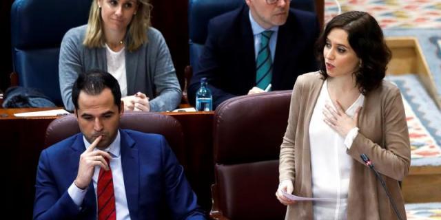 Díaz Ayuso confía en la "altura de miras" de CS y Vox para aprobar los presupuestos