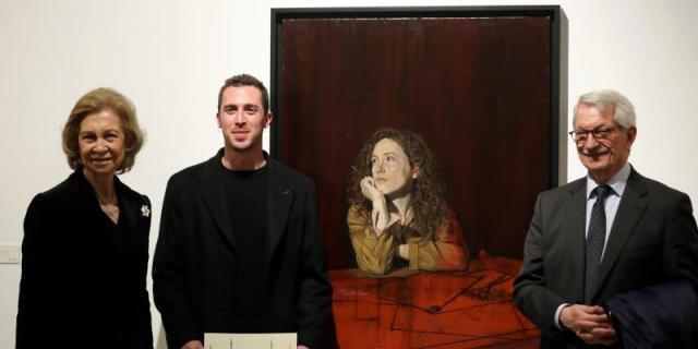 El madrileño Manuel Díaz Meré, ganador del premio de Pintura y Escultura
