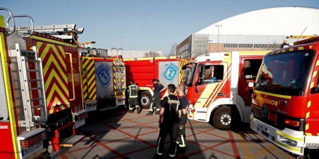 Los Bomberos de Madrid crean una base para tareas de descontaminación