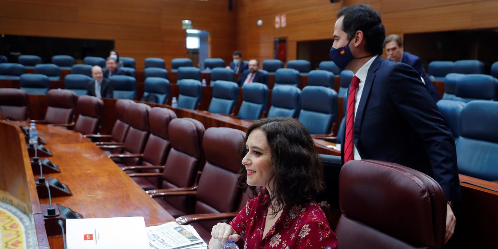 Díaz Ayuso descarta un adelanto electoral en la Comunidad de Madrid