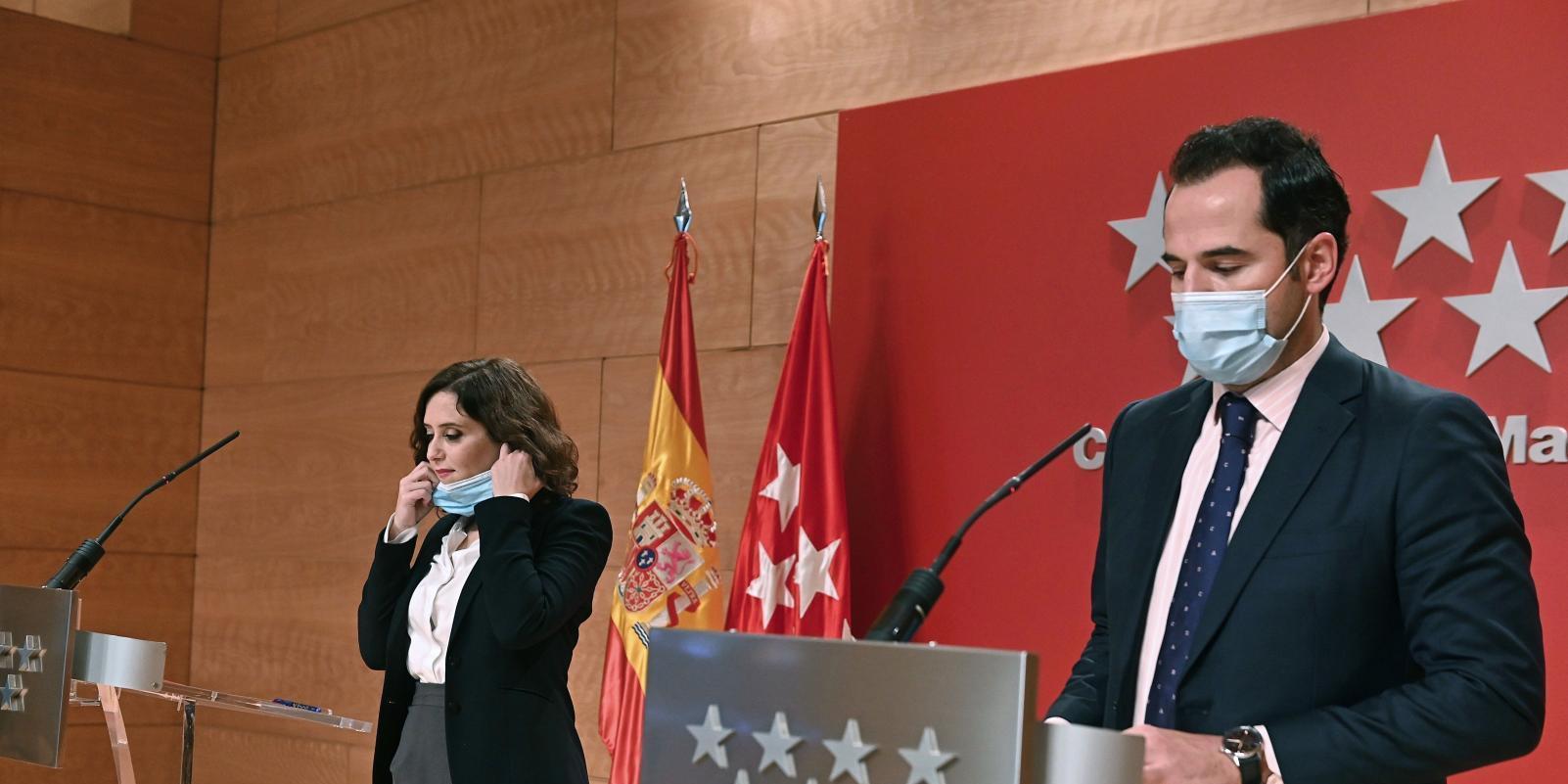 Aguado apoya que el Gobierno decrete el estado de alarma
