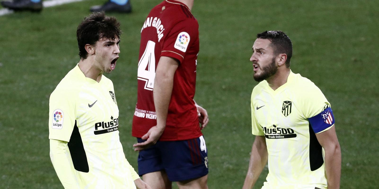 1-3. Joao Félix mantiene la buena racha del Atlético
