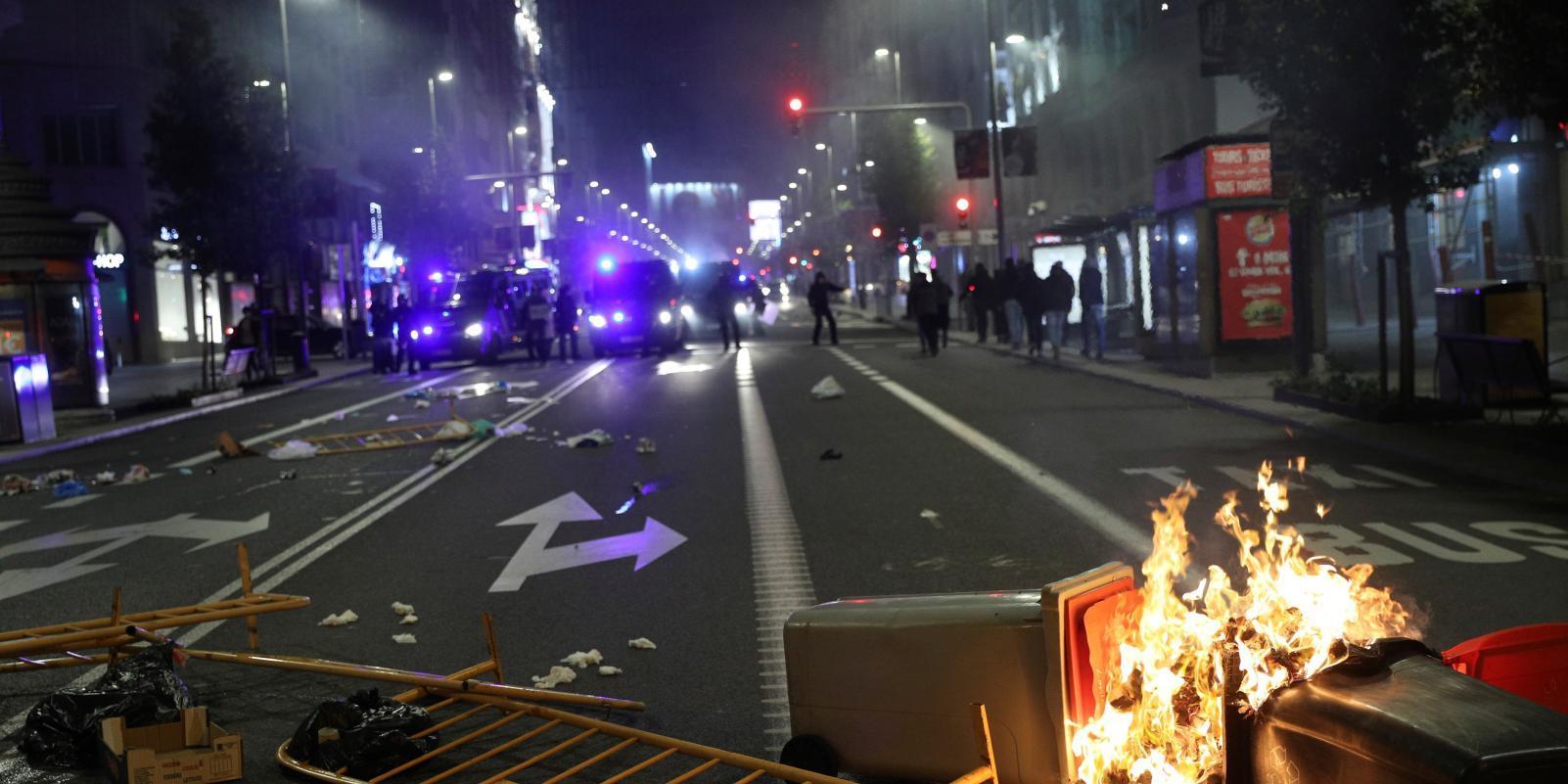 A disposición judicial 25 detenidos en las protestas por las restricciones en Madrid