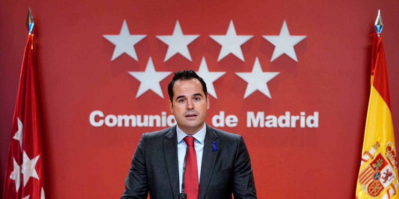 Aguado pide al Ejecutivo central "cogobernanza" en el plan para las Navidades
