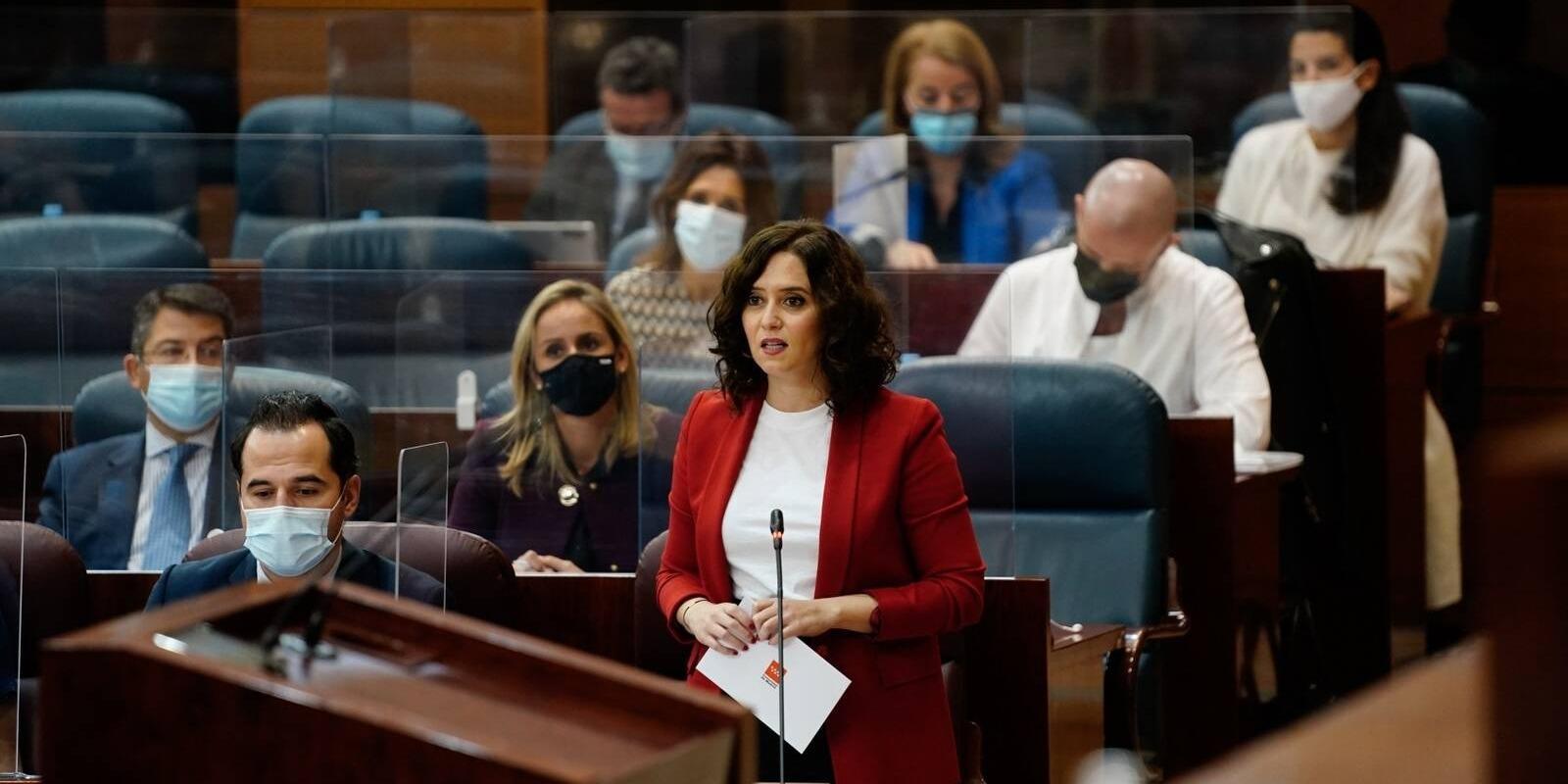 Díaz Ayuso asegura que no subirá los impuestos en la Comunidad de Madrid
