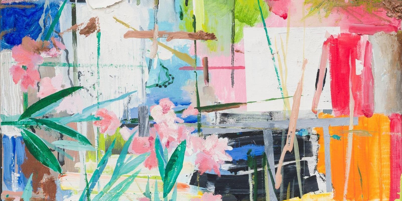 Alfonso Albacete expone sus pinturas "analógicas", su biografía fragmentada