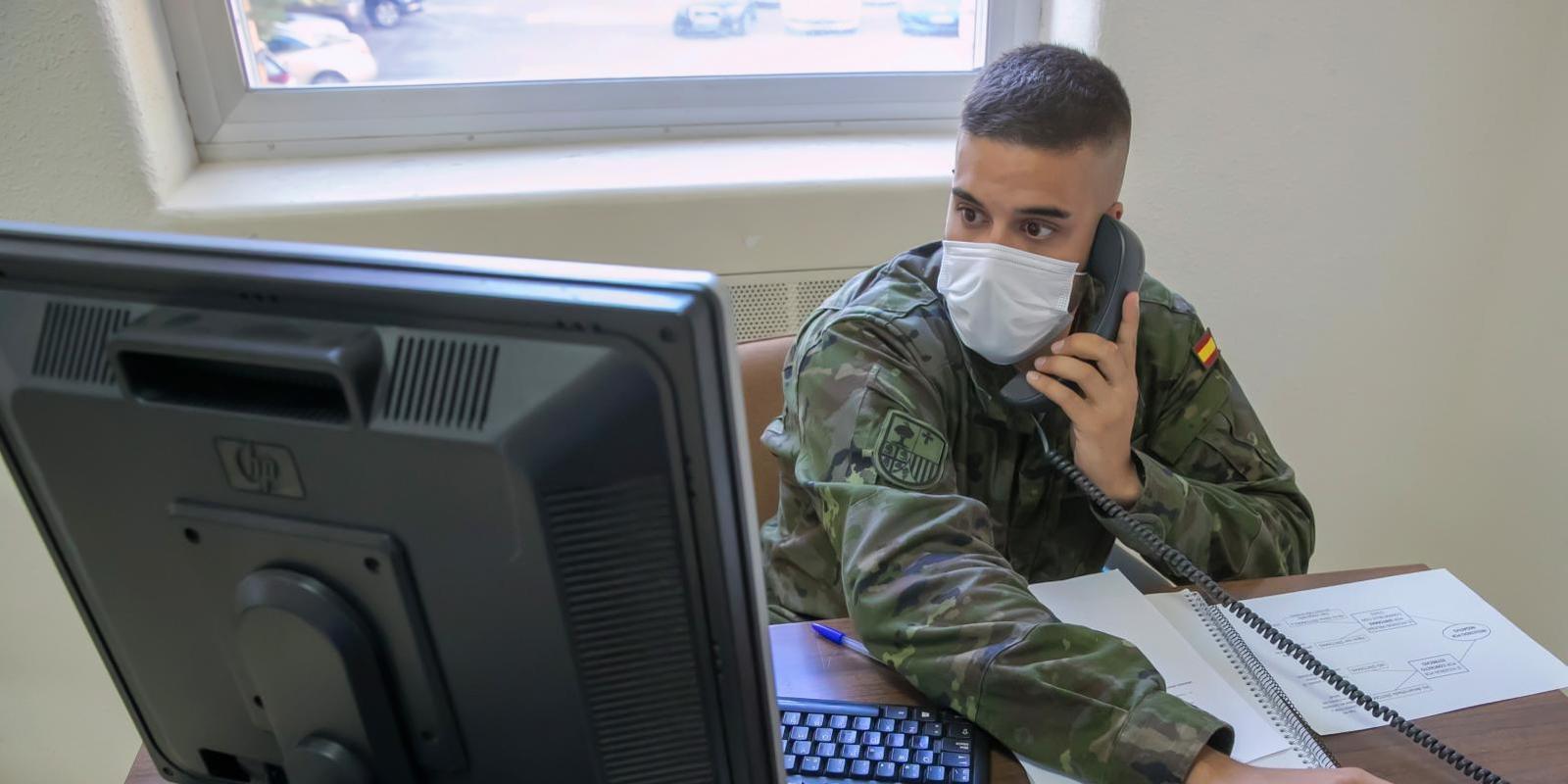 El Ejército de Tierra ha realizado más de 615.000 contactos de rastreo de personas contagiadas por coronavirus