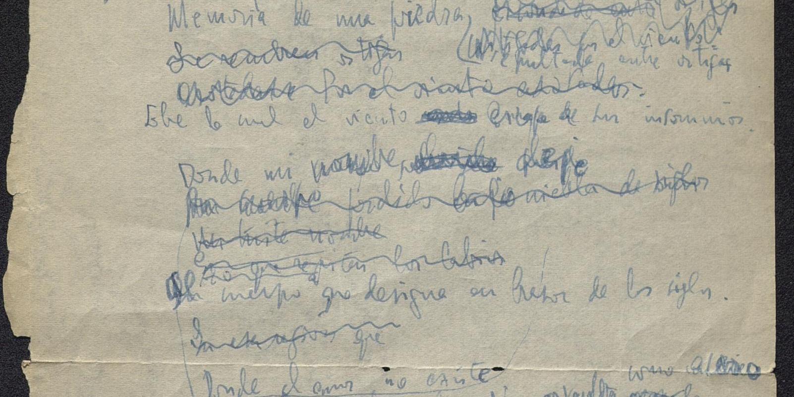 La BNE recibe el manuscrito de "Donde habite el olvido" de Luis Cernuda