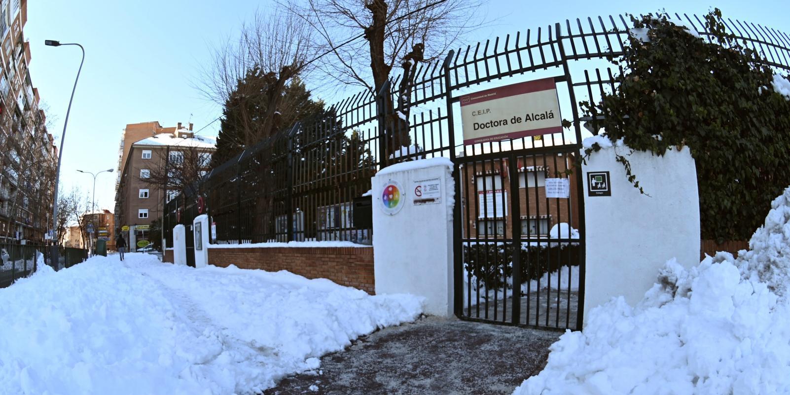 El Ayuntamiento de Madrid detecta 125 incidencias en 87 colegios y escuelas infantiles tras el temporal