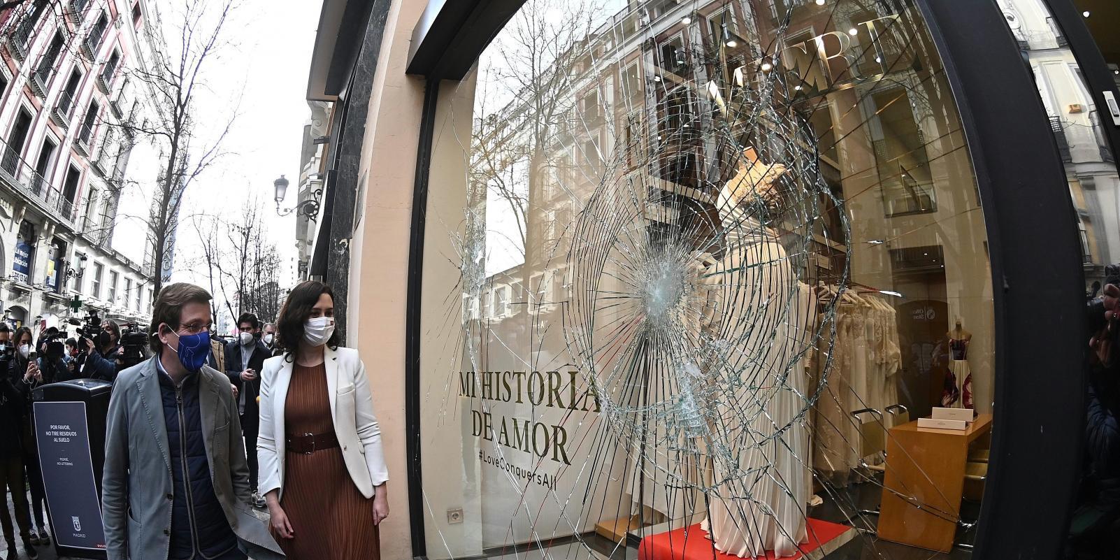 Los daños de los disturbios costarán 200.000 euros a los madrileños