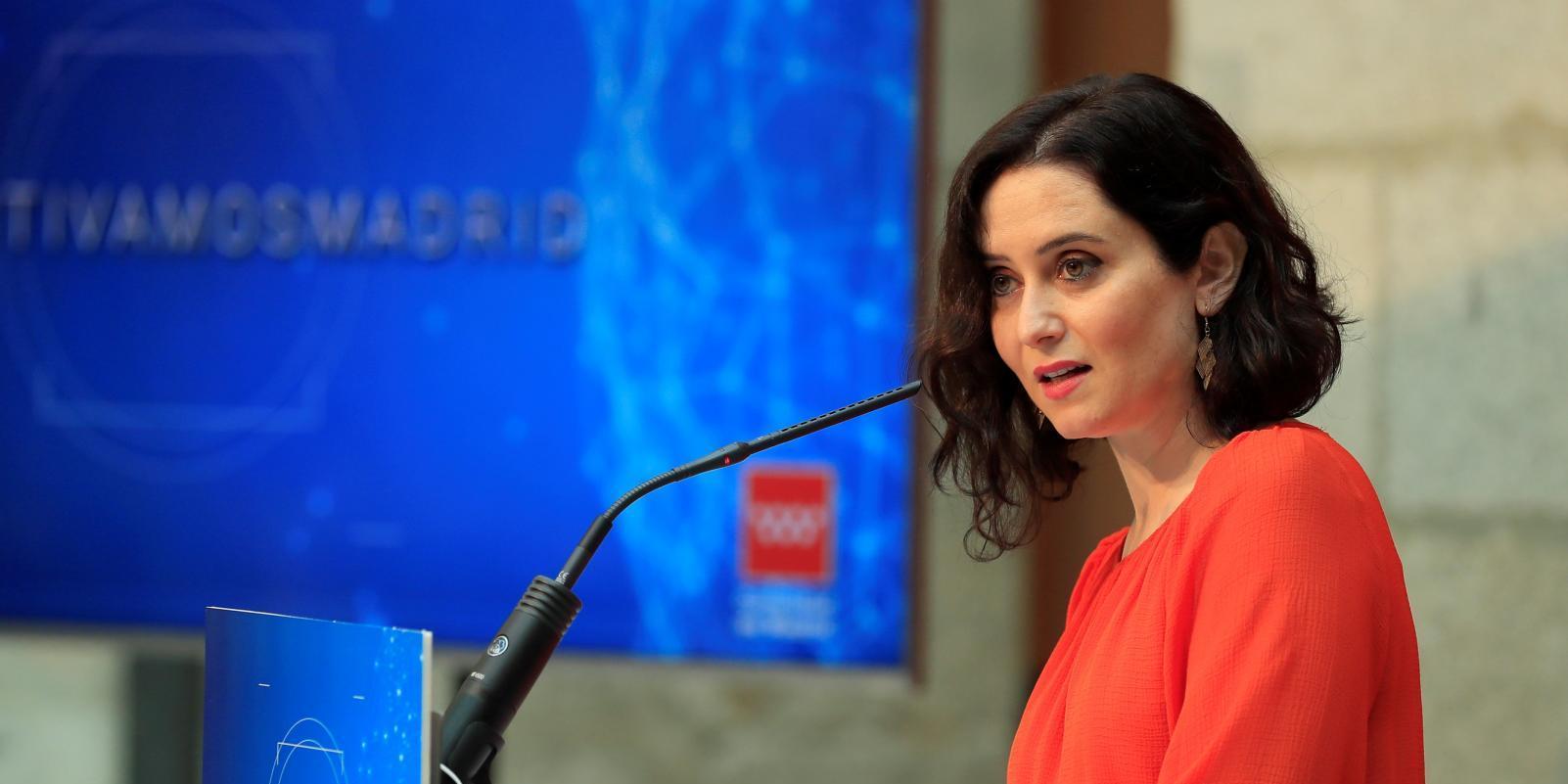 Díaz Ayuso considera que Iglesias "no debería permanecer ni un minuto más" como vicepresidente