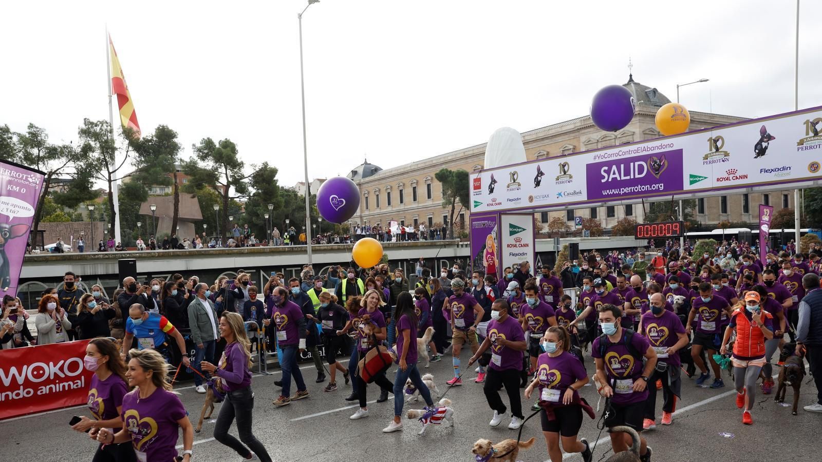 Perrotón vuelve a correr por el centro de Madrid contra el abandono animal