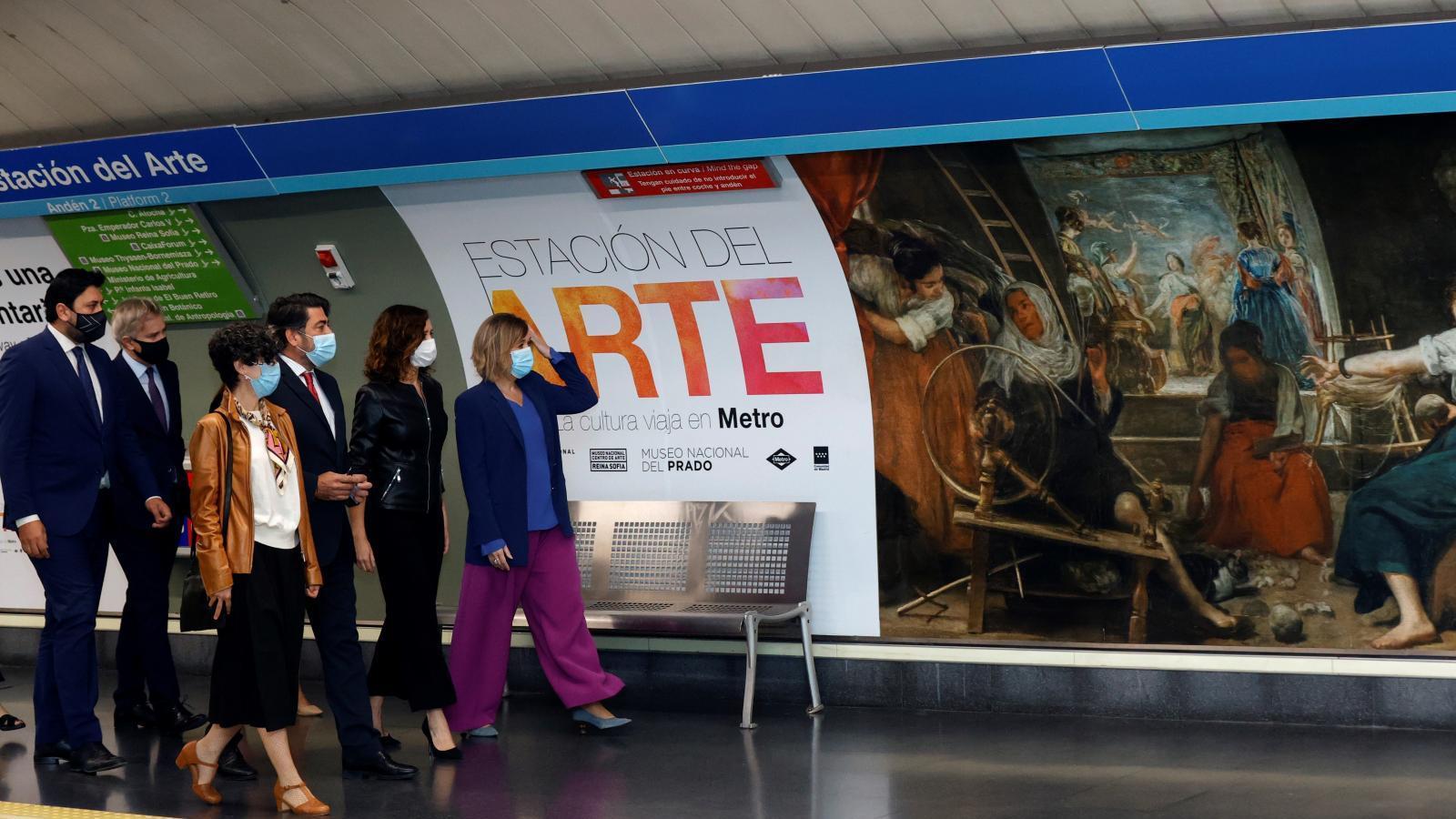 El Greco, Velázquez, Rafael y Veronese llegan a la Estación del Arte de Metro