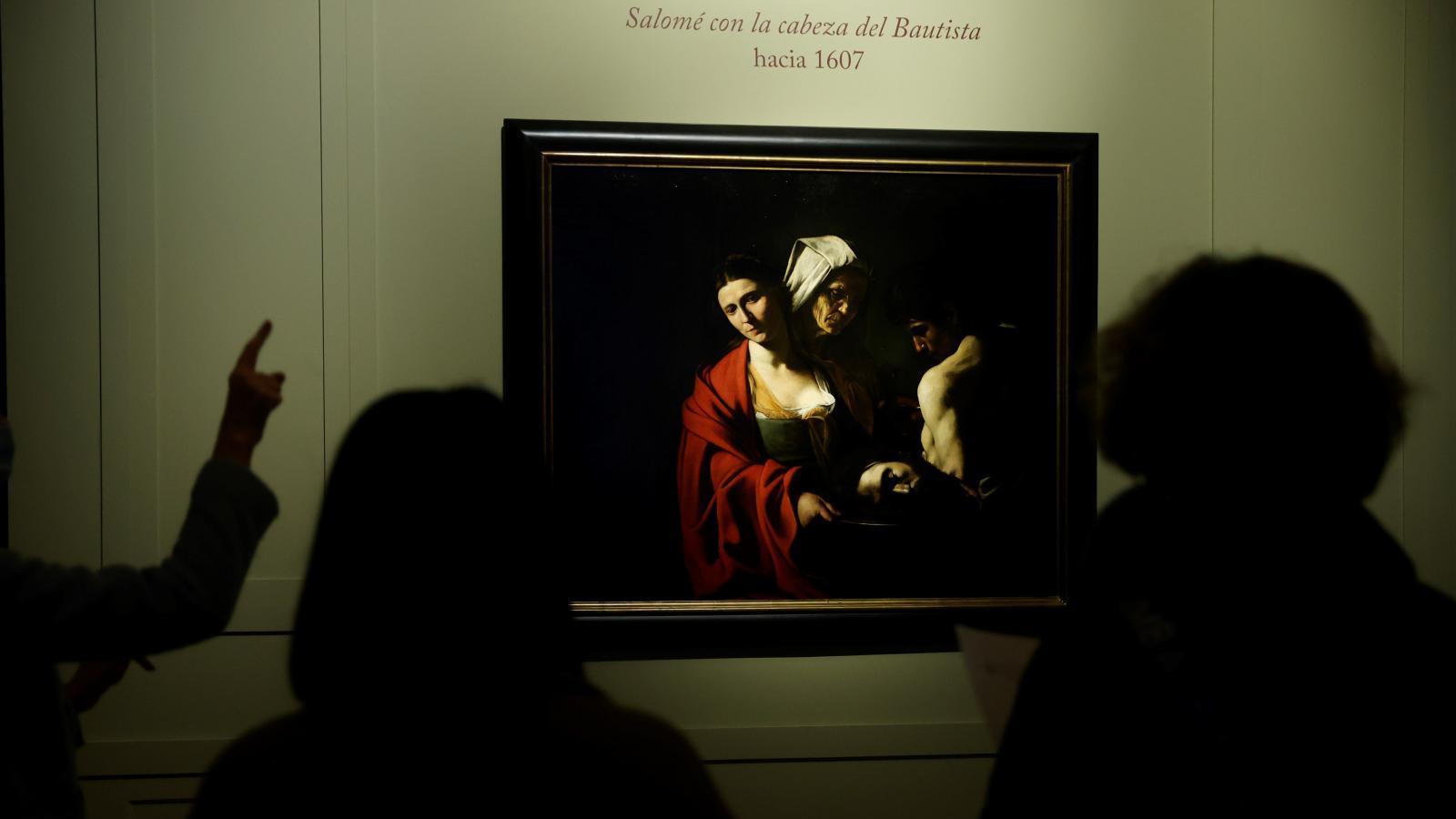 "Salomé con la cabeza del Bautista", de Caravaggio, en el Palacio Real