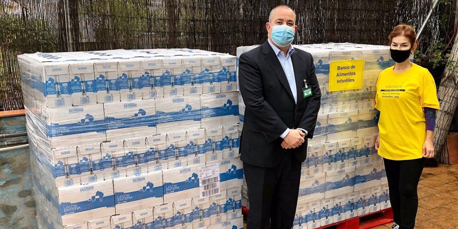 Mercadona dona al Banco de Alimentos Infantiles 5.400 litros de leche