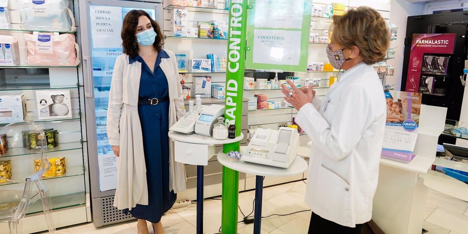 Las farmacias y clínicas dentales podrán hacer test a partir de febrero en cribados poblacionales