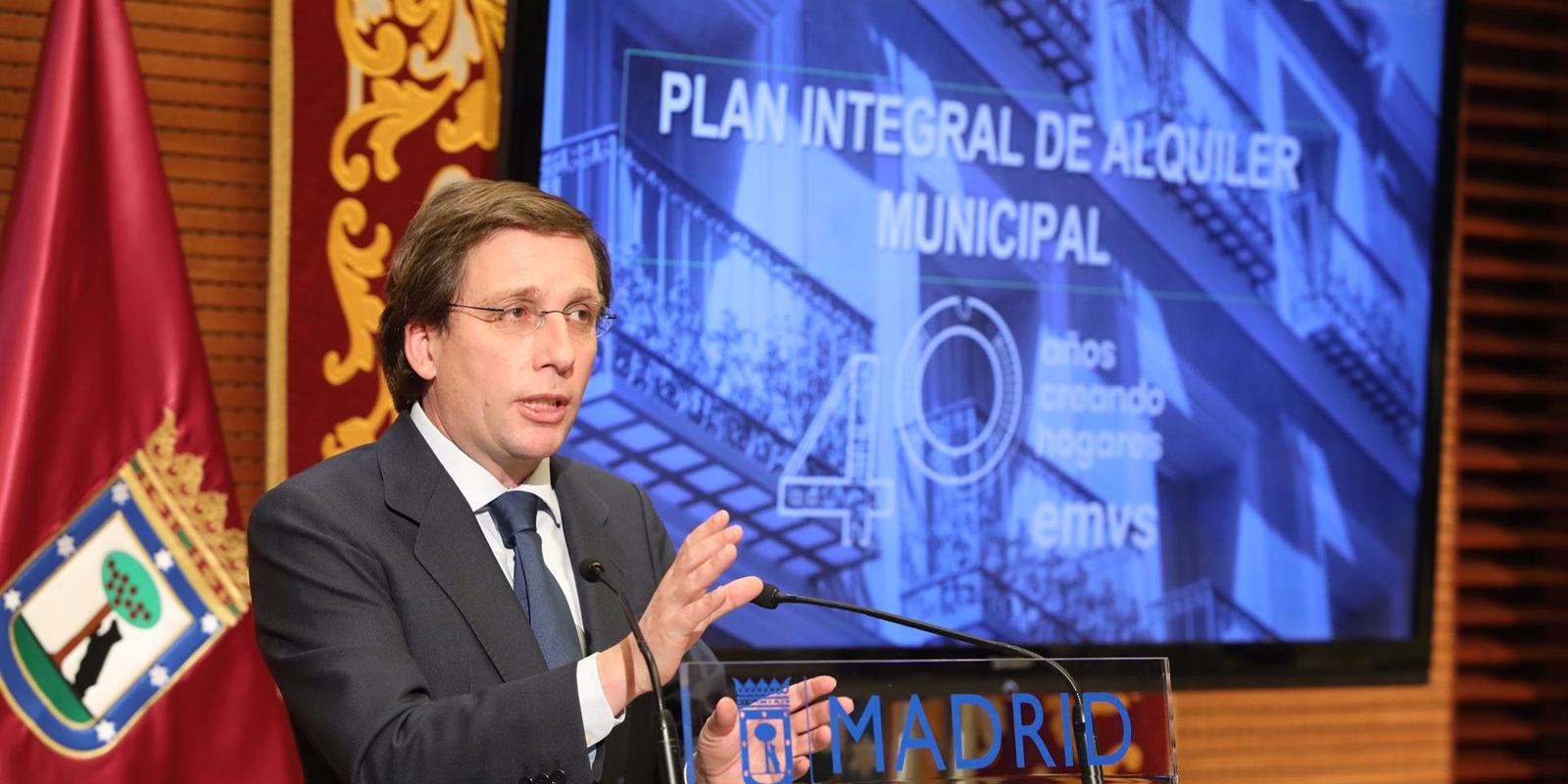 Martínez-Almeida presenta el Plan Integral de Alquiler Municipal para facilitar el acceso a la vivienda