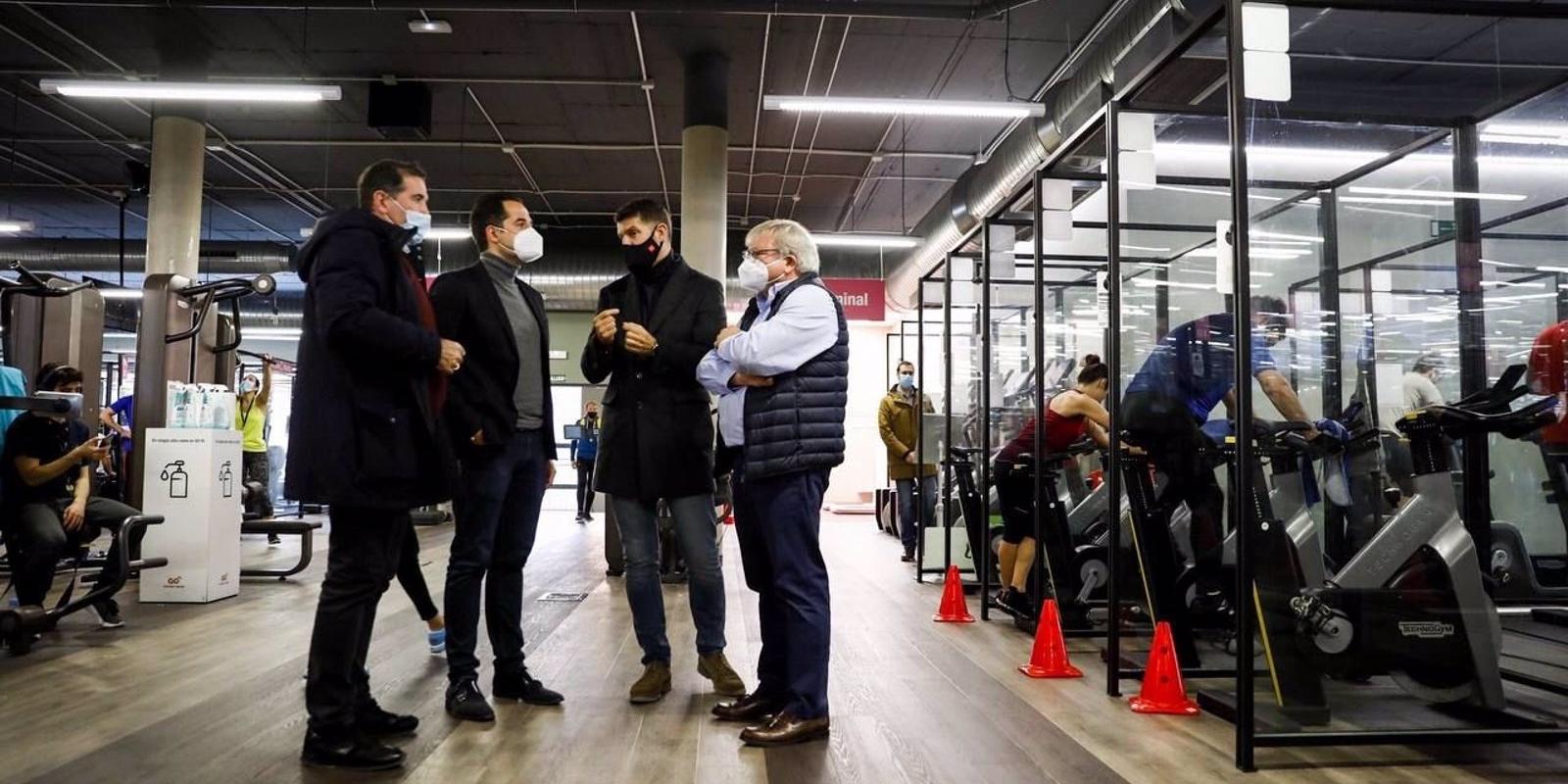 Aguado insiste en la importancia de mantener abiertos los gimnasios y rebajar el IVA de la actividad vinculada a la salud