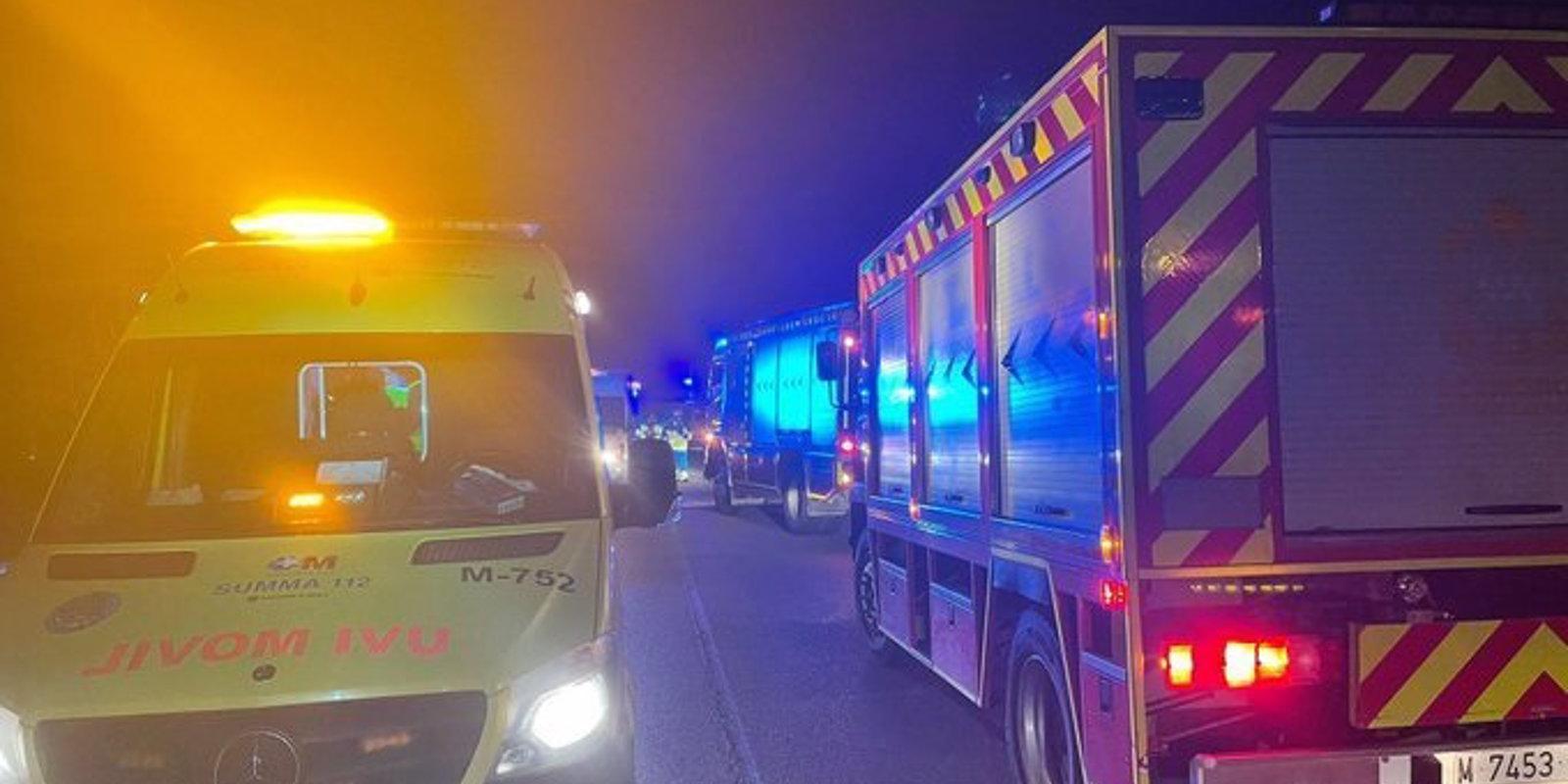 Heridos cuatro jóvenes tras salirse de la vía en San Sebastián de los Reyes y dar varias vueltas de campana