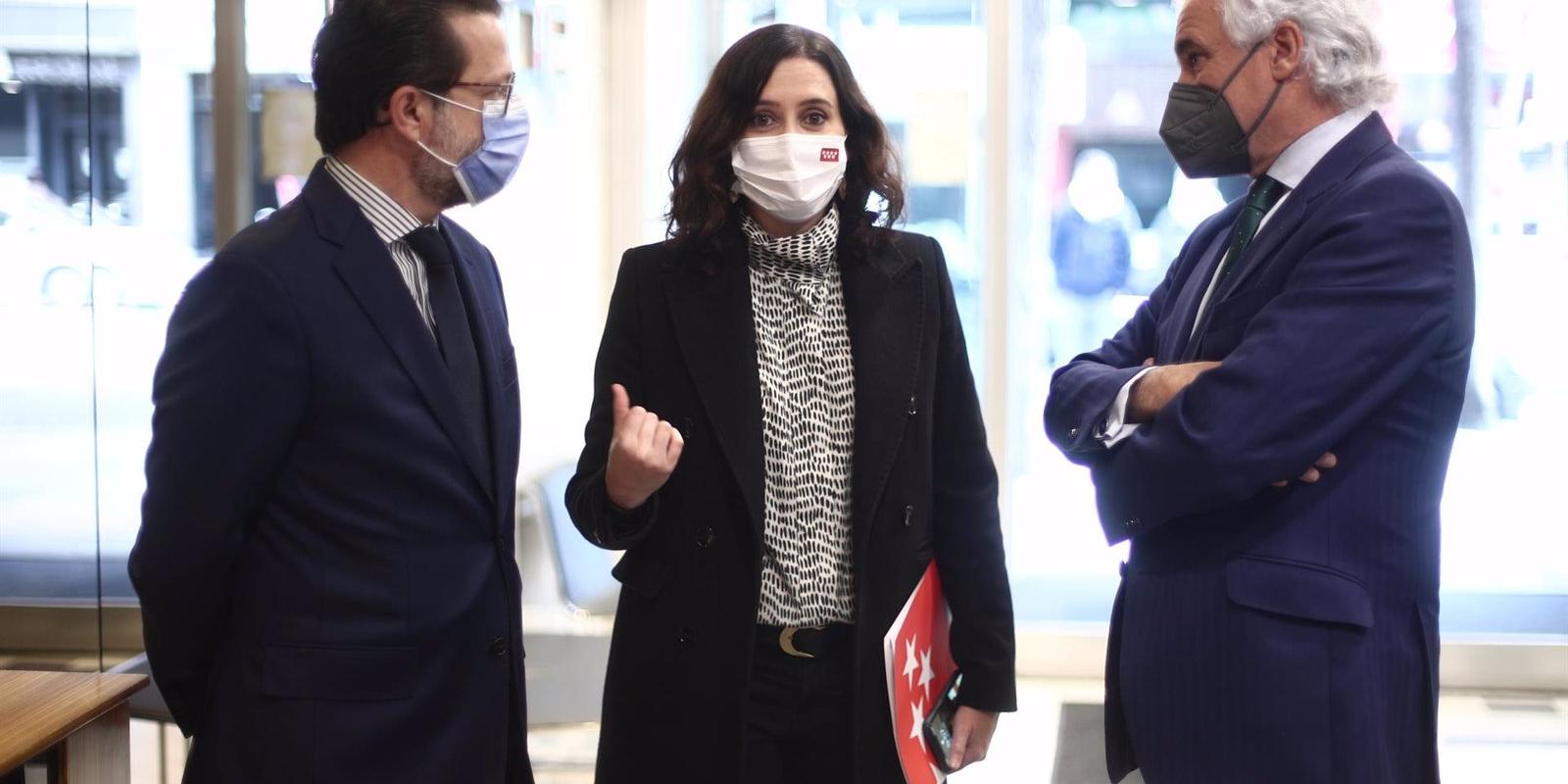 Díaz Ayuso tacha de "tardías, insuficientes y repartidas con fines políticos" las ayudas del Gobierno central