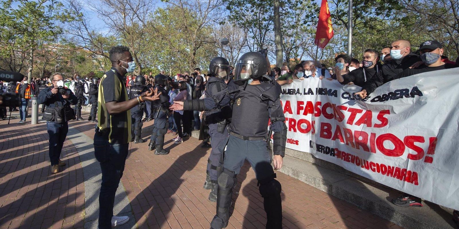 JUPOL critica a Interior por "falta de previsión y dotación de medios" en los disturbios del acto de Vox en Vallecas