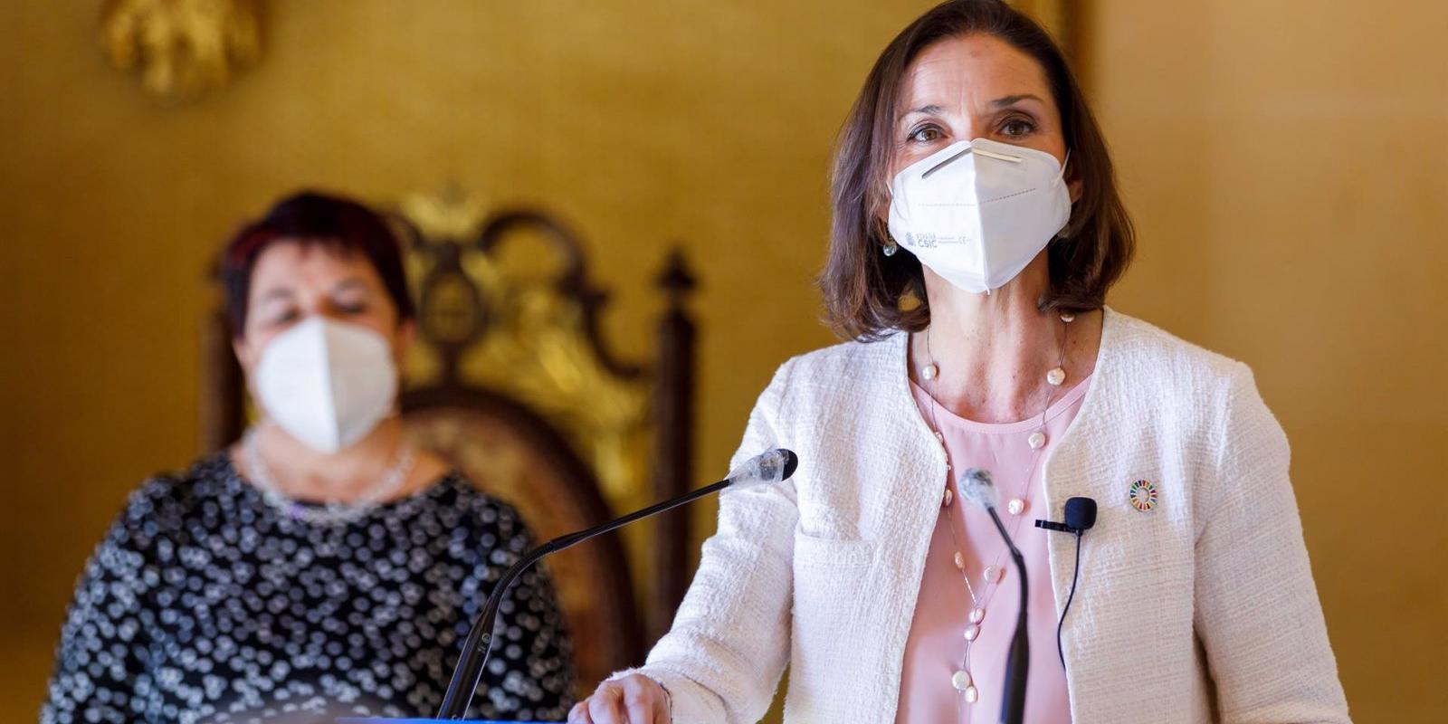 La ministra de Industria Reyes Maroto será la vicepresidenta económica de Gabilondo si consigue gobernar tras el 4M