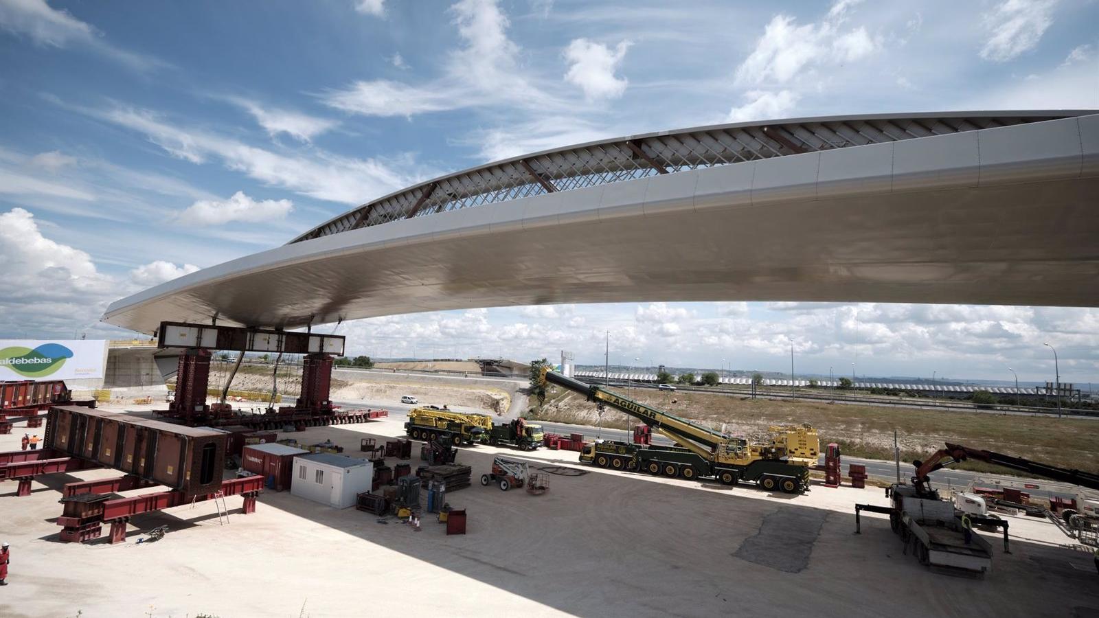 El 'Puente de la Concordia', que conectará Valdebebas con el aeropuerto de Barajas, será la nueva puerta de entrada a Madrid