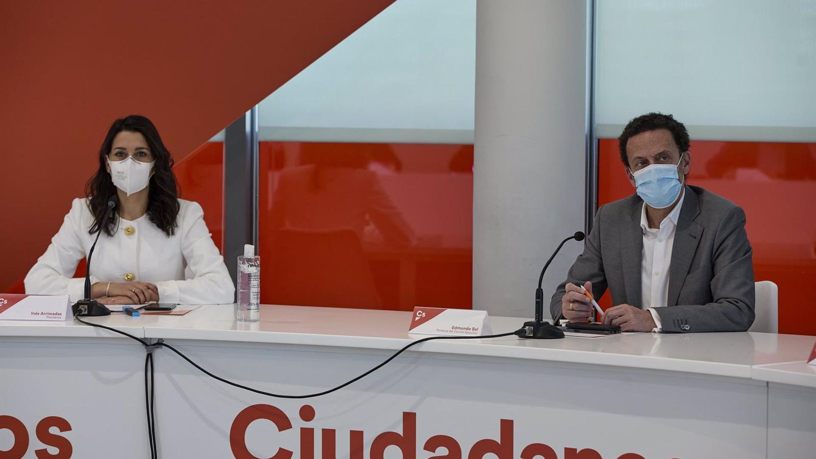 Arrimadas asciende a Bal a número dos y anuncia una convención para relanzar el proyecto de Ciudadanos